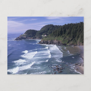 Carte Postale OU, côte de l'Oregon, phare de Heceta Head, sur