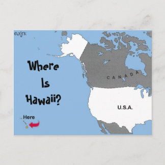 Carte Postale Où Est Hawaï ?