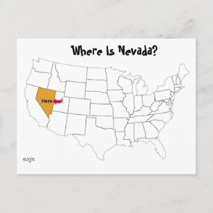 Carte Postale Où Est Le Nevada ?