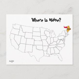 Carte Postale Où Est Maine ?