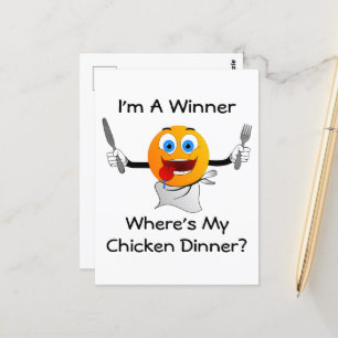 Carte Postale Où est mon dîner de poulet ?