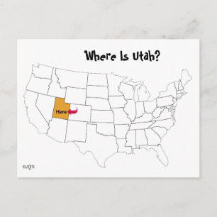 Carte Postale Où Est Utah ?