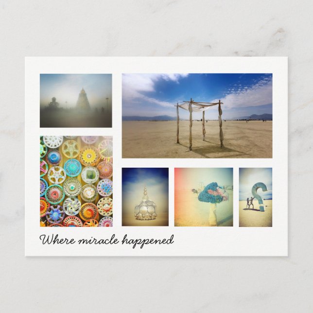 Carte Postale Où le miracle s'est produit (Devant)