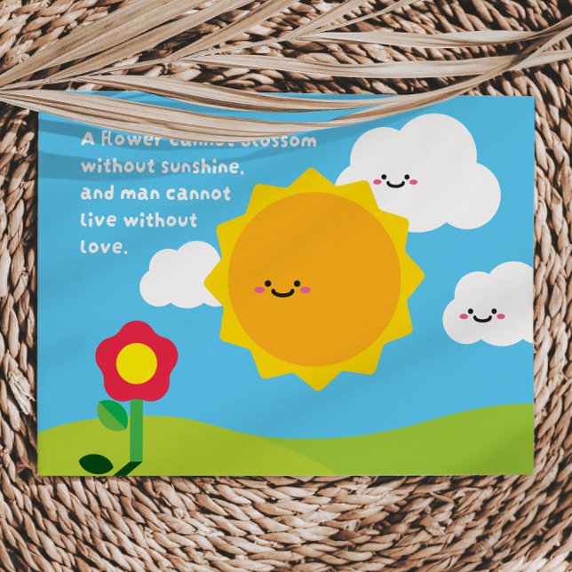 Carte postale "Où les fleurs trouvent le soleil" (Créateur téléchargé)