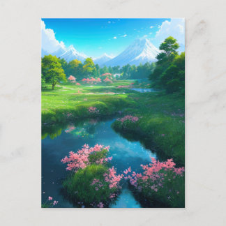 Carte Postale Où les montagnes et les rêves se heurtent