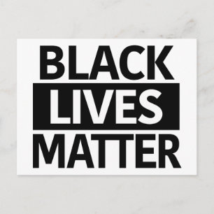 Carte postale ou mini-panneau Black Lives Matt