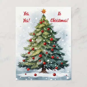 Carte Postale Oui à Noël !