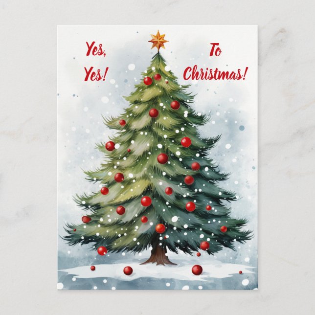 Carte Postale Oui à Noël ! (Devant)