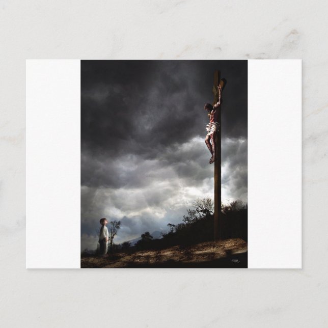 Carte Postale Oui Jésus m'aime (Devant)