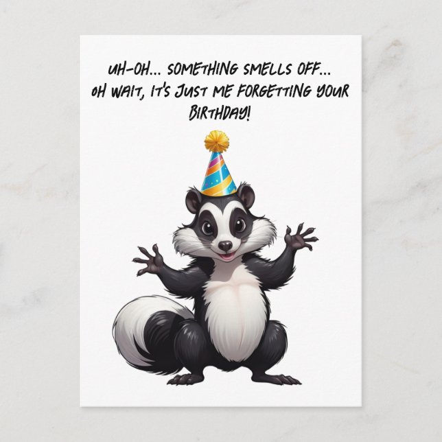 Carte Postale Oups ! J'ai oublié votre anniversaire — c'est nul  (Devant)