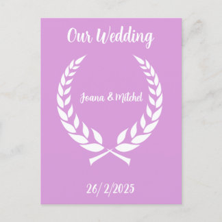 Carte Postale Our wedding