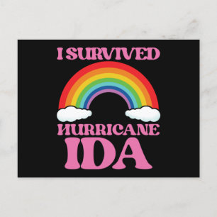 Carte postale Ouragan Ida J'ai survécu
