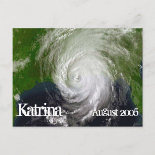 Carte Postale Ouragan Katrina, Image satellite, août 2005