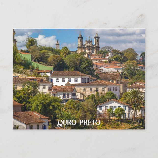 Carte Postale Ouro Preto, Minas Gerais, Brésil (Devant)