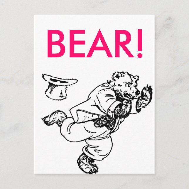 Carte Postale Ours ! (Devant)