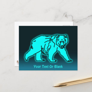 Carte Postale Ours bleu Kodiak