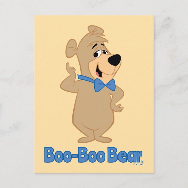 Carte Postale Ours Boo-Boo Précocieux (Devant)