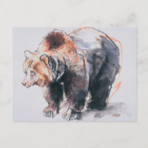 Carte Postale Ours Brown européen 2001