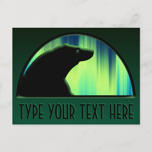 Carte postale Ours Carte postale Autochtone Aurora (Devant)