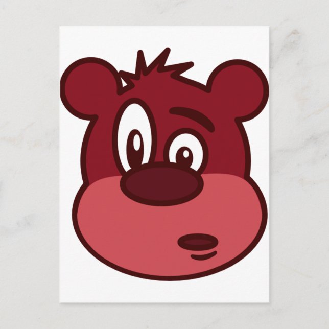 Carte Postale Ours clignotant drôle mignon (Devant)