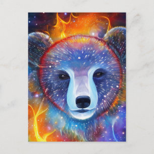Carte Postale Ours cosmique