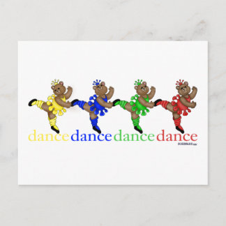 Carte Postale Ours de danse