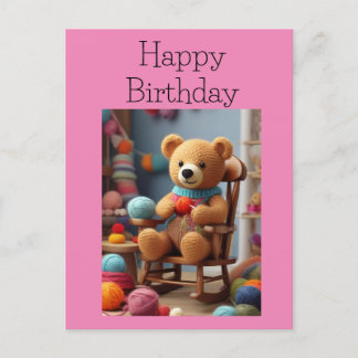 Carte Postale Ours de fil