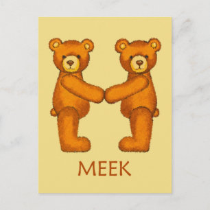 Carte Postale Ours de la Bible ~ Écriture de Meek