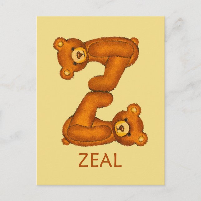 Carte Postale Ours de la Bible ~ Zèle Écriture ~ Carte-éclair (Devant)