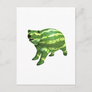 Carte Postale Ours de la Journée nationale de la pastèque