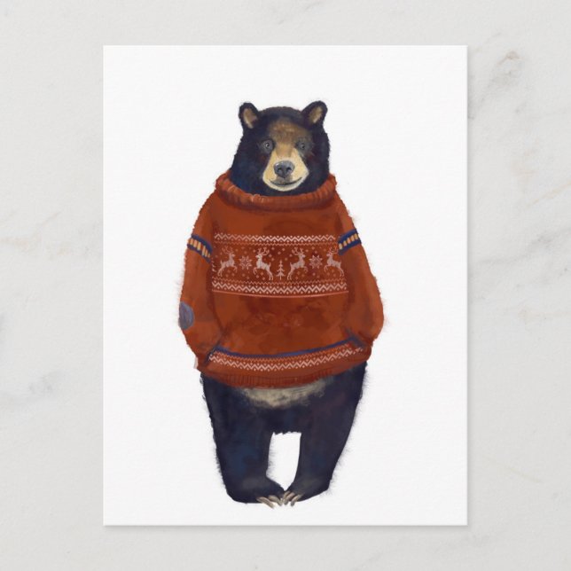 Carte Postale Ours de Sweer Red Reinder (Devant)