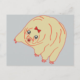 Carte Postale Ours d'eau mûre Anime Tardigrade