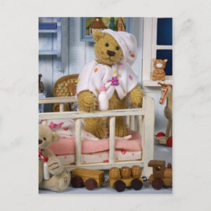 Carte Postale Ours Dinky : Bonne nuit