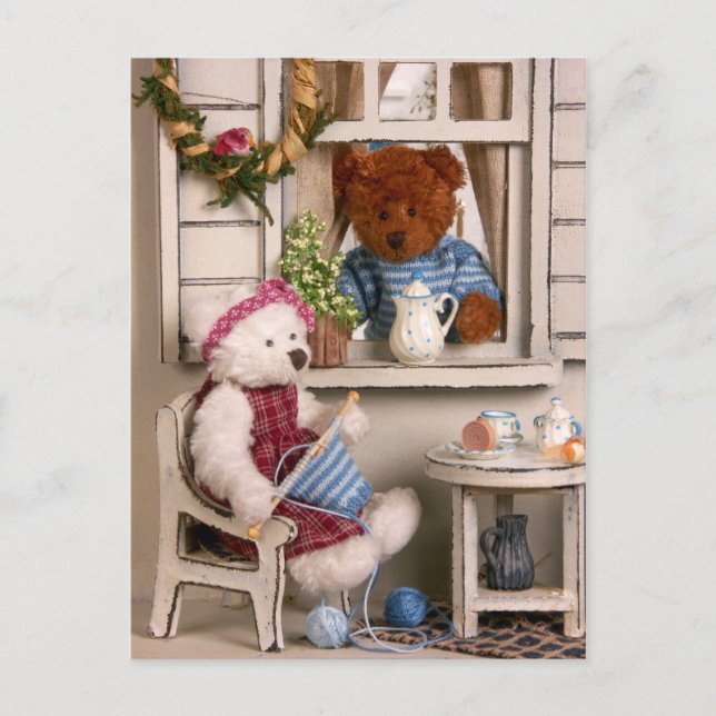Carte Postale Ours Dinky : Vie de campagne (Devant)
