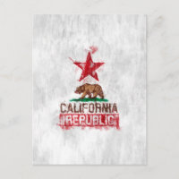 Ours drapeau de la République de Californie en sty