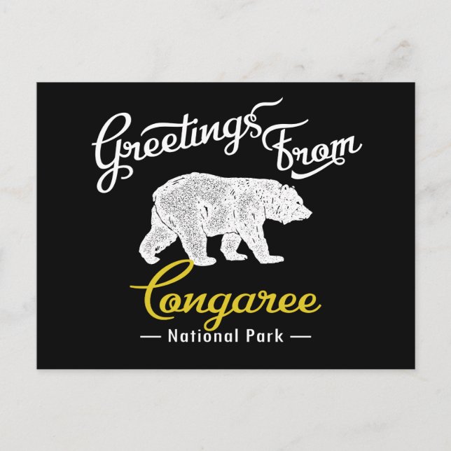 Carte Postale Ours du parc national de Congaree (Devant)