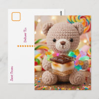Ours en peluche au crochet avec S'more | Dire bonj