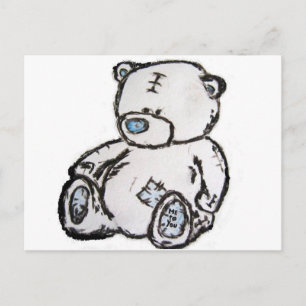 Carte Postale Ours en peluche du grenier