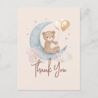 Ours en peluche pour fête de bébé, Remerciements p