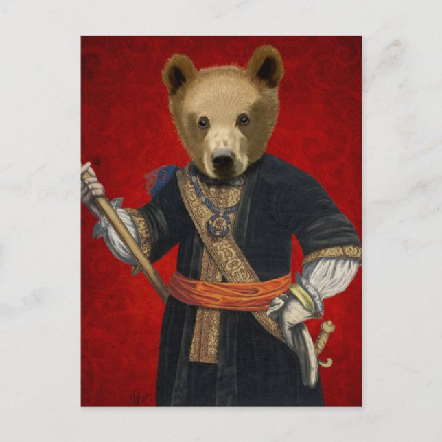 Carte Postale Ours en Robes Bleues 3 (Devant)