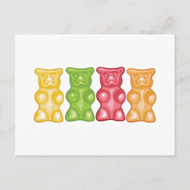 Carte Postale Ours gommeux (Devant)