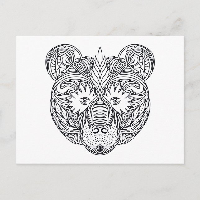 Carte Postale Ours inspiré (Devant)