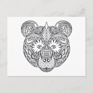 Carte Postale Ours inspiré