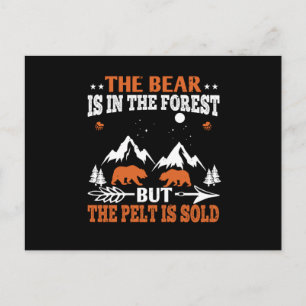 Carte Postale Ours - L'Ours Est Dans La Forêt