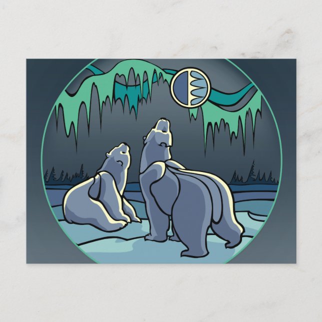 Carte postale Ours Polaire Cartes postales Art Our (Devant)