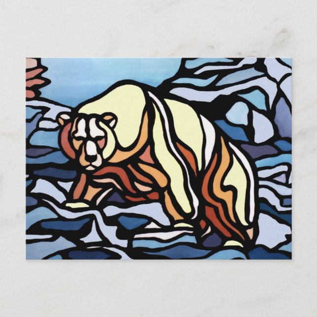 Carte postale Ours Polaire Cartes postales Art Our (Devant)