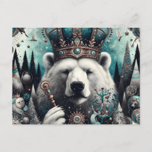 Carte Postale Ours polaire roi
