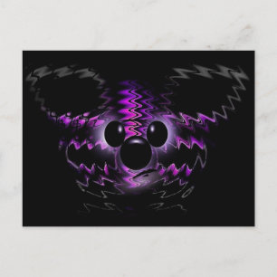 Carte postale Ours Violet