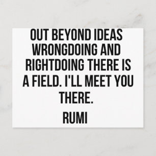 Carte Postale Out beyond ideas... Rumi (homonymie)