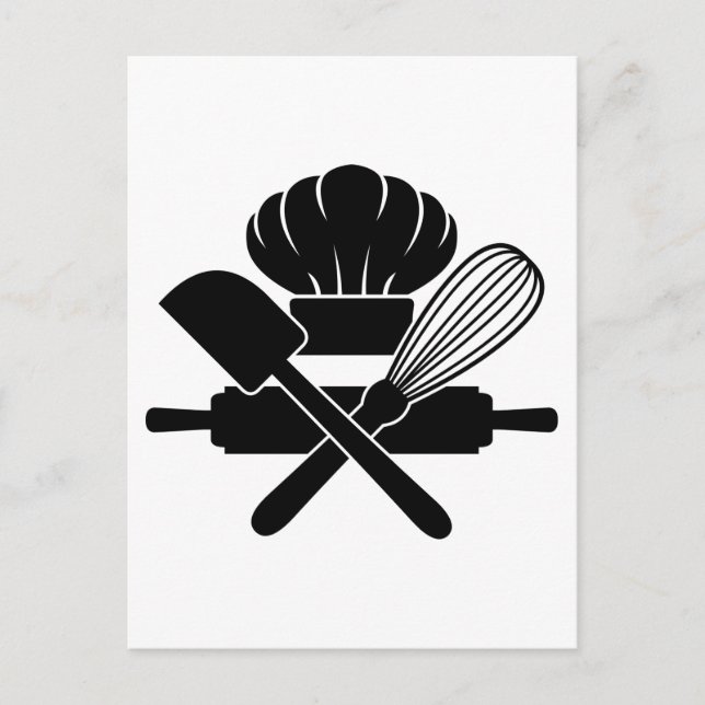 Carte Postale Outils de cuisson Cuisine Amusant Drôle Chef culin (Devant)